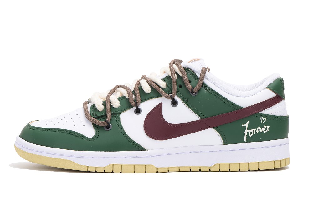 Nike Dunk Low Low-Top Skateboard Shoes Men's Green