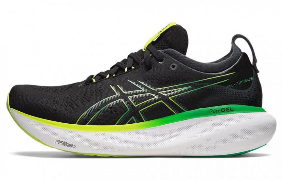Asics Gel Nimbus 25 Black Lime Zest