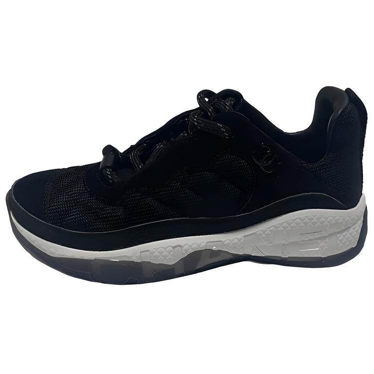 CHANEL Shock Absorbers With Slip Resistant Features Low Top Casual Shoes Women's Black