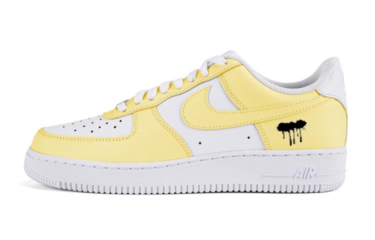 Nike Air Force 1 Air Force 1 Low-Top Skateboard Shoes Men's Yellow