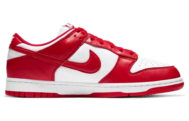 Nike Dunk Skateboard Shoes Unisex Low-Top Red/White