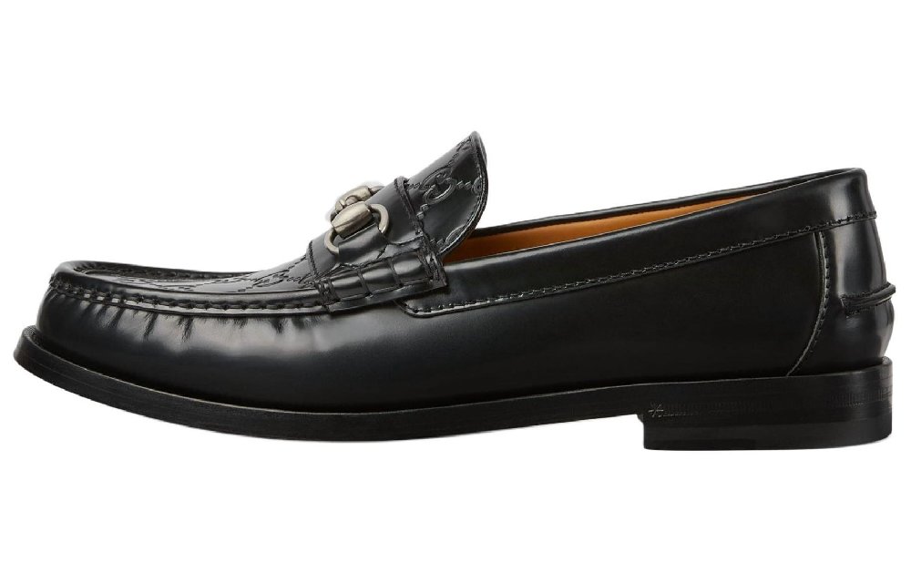 GUCCI Horsebit Loafers 1.5cm Men's Black