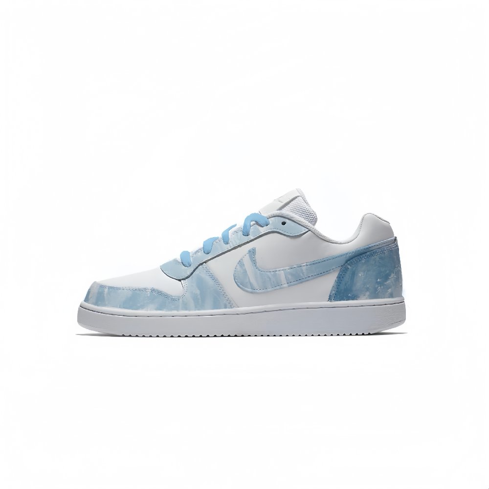 Nike EBERNON Low Top Skateboard Shoes Unisex White Blue