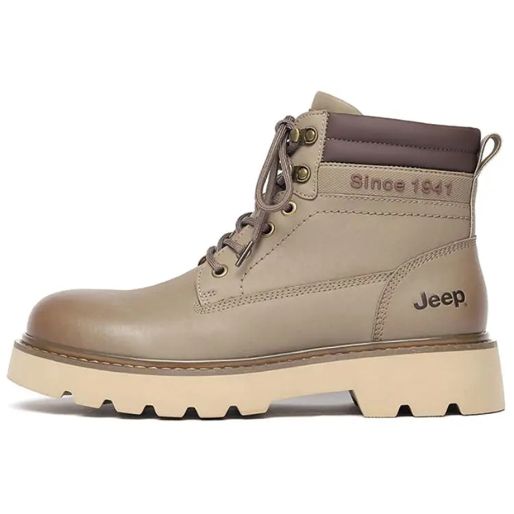 Jeep Short Martin Boot Men's Khaki