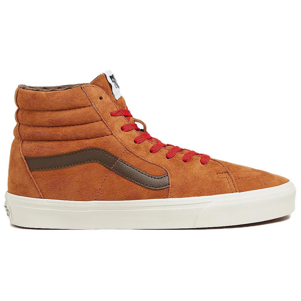 Vans Sk8 Hi 'Plaid   Glazed Ginger Brown' Women's
