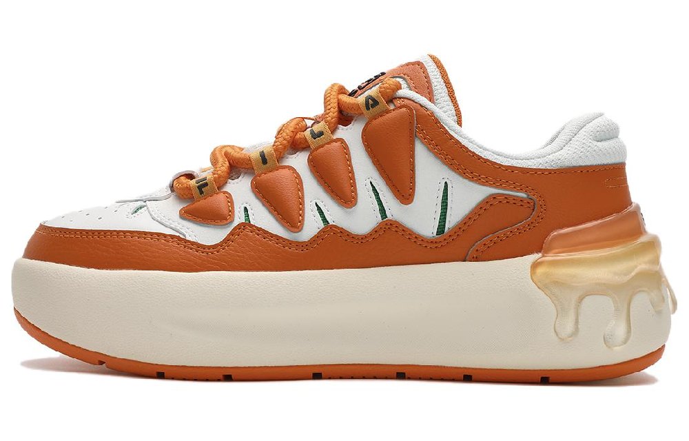 FILA CARROT 1 Carrot Shoes Low Top Skateboard Shoes Women's Orange White