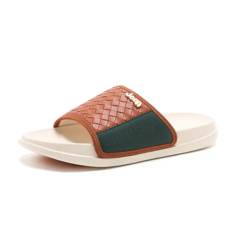 Jeep Slip Resistant Slide Slippers Men's Camel