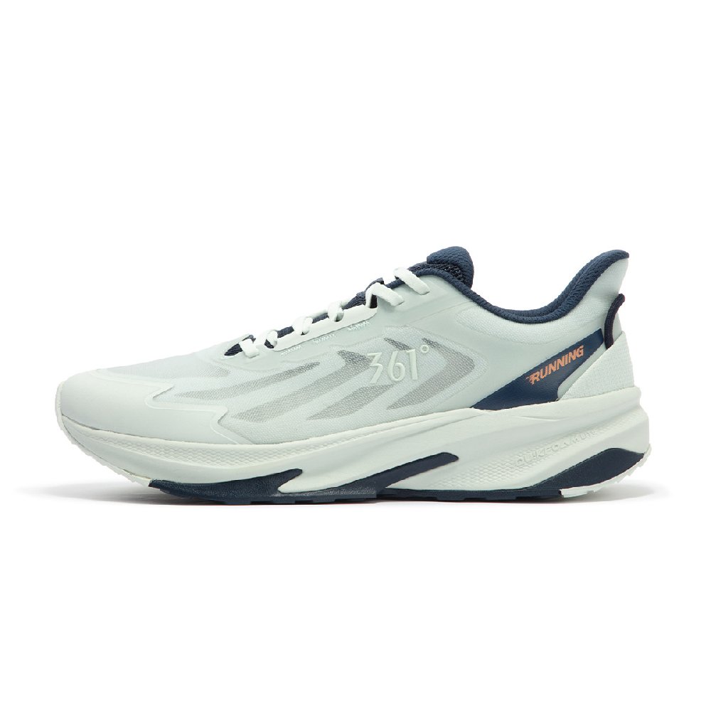 361° Ride The Mountain Cushioning Slip Resistant Low Top Casual Running Shoes Men's Green Blue