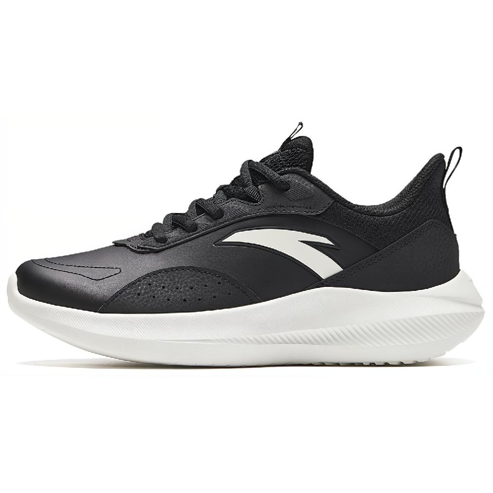 Anta Anti-Slip And Wear-Resistant Breathable Low-Top Casual Running Shoes Women's Black White