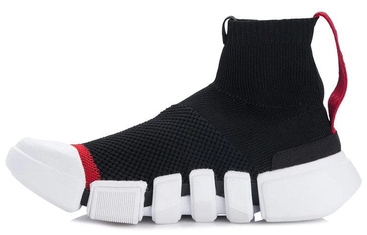 LiNing Essence 2 High-Top Vintage Basketball Shoes Men's Black White