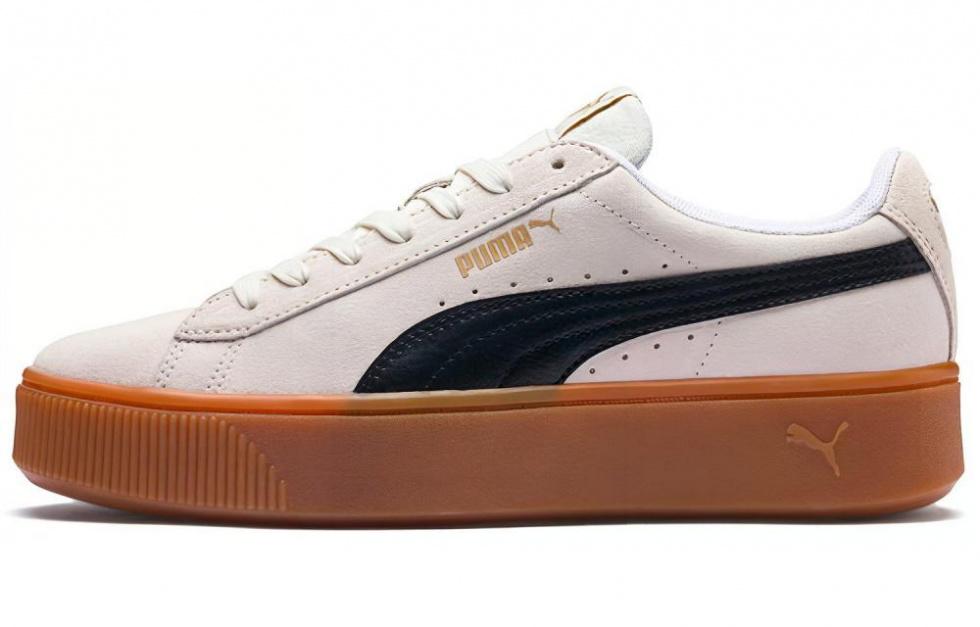 PUMA Vikky Stacked Retro Casual Skateboarding Shoes White Women's