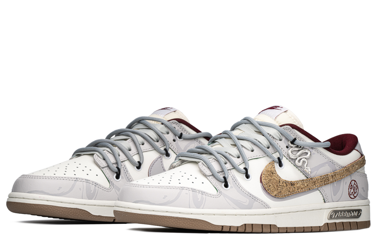 Nike Dunk Slip Resistant, Abrasion Resistant, Lightweight, Height Increasing Low top Skateboard Shoes Men's White Gray купить в интернет-магазине Yoocart с быстрой доставкой по России.