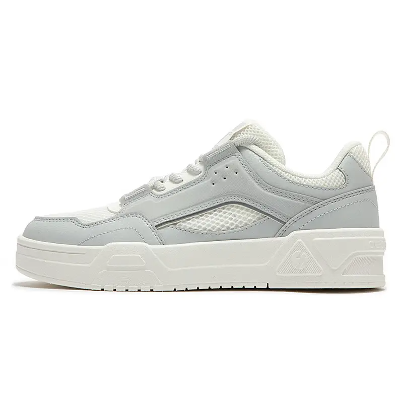 361° Crescent Moon Lightweight And Breathable Low Top Skateboard Shoes Women's White Gray
