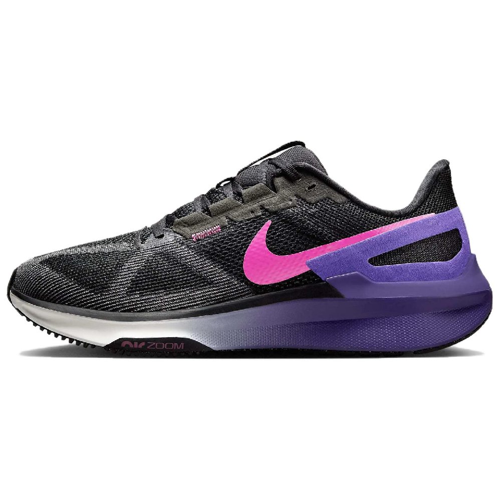 Nike Structure 25 Black Anthracite Field Purple Laser Fuchsia
