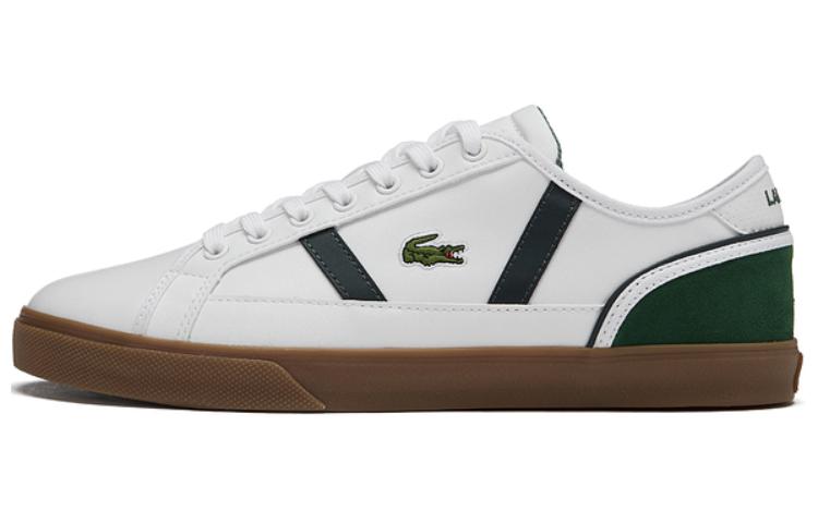LACOSTE Skateboard Shoes Men Low-Top White