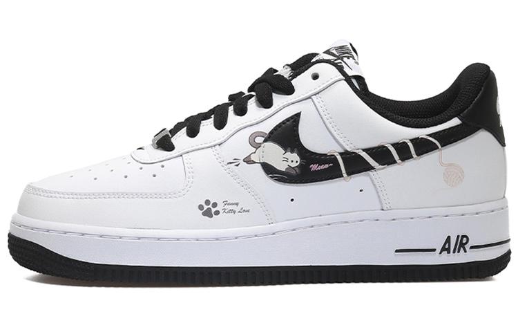 Nike Air Force 1 07 Air Force 1 Wear-resistant And Lightweight Low-Top Skateboard Shoes Men's White Black