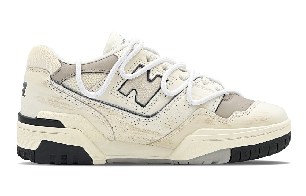 New Balance NB 550 Romantic Beloved Gift, Cloud Cookie Anti Slip Wear Resistant Low Top Skateboard Shoes Unisex Brown