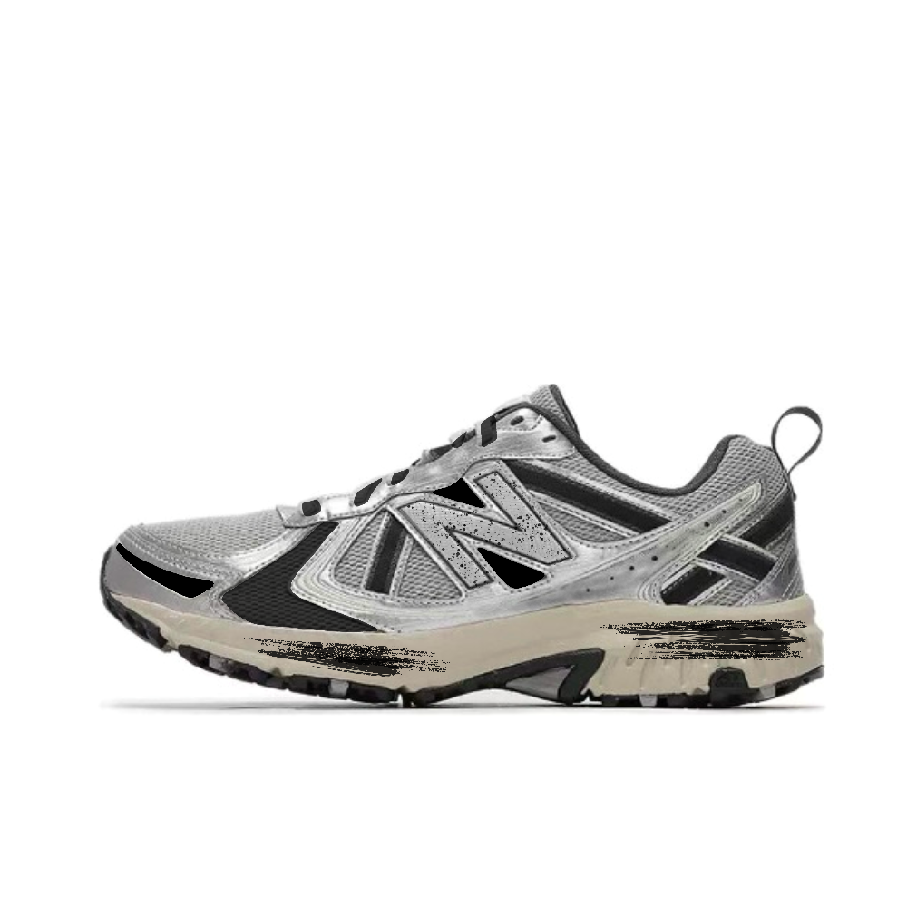 New Balance NB 410 Cushioning Anti-Slip Wear-Resistant Breathability Low-Top Running Shoes Unisex Black White Gray