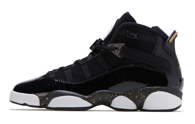 Air Jordan 6 Rings 'Black Metallic Gold' Gs