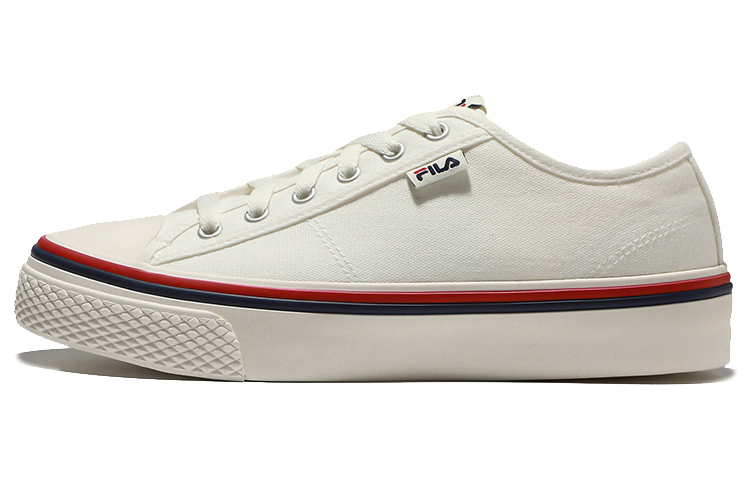 FILA Scanline Low Top Skateboard Shoes Unisex Ecru