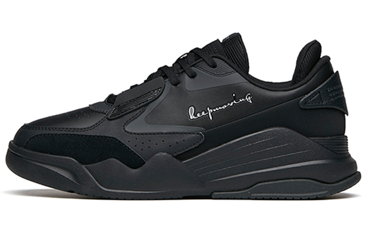 Anta Life Collection Slip-Resistant Breathable Low-Top Skateboard Shoes Women's Black Gray