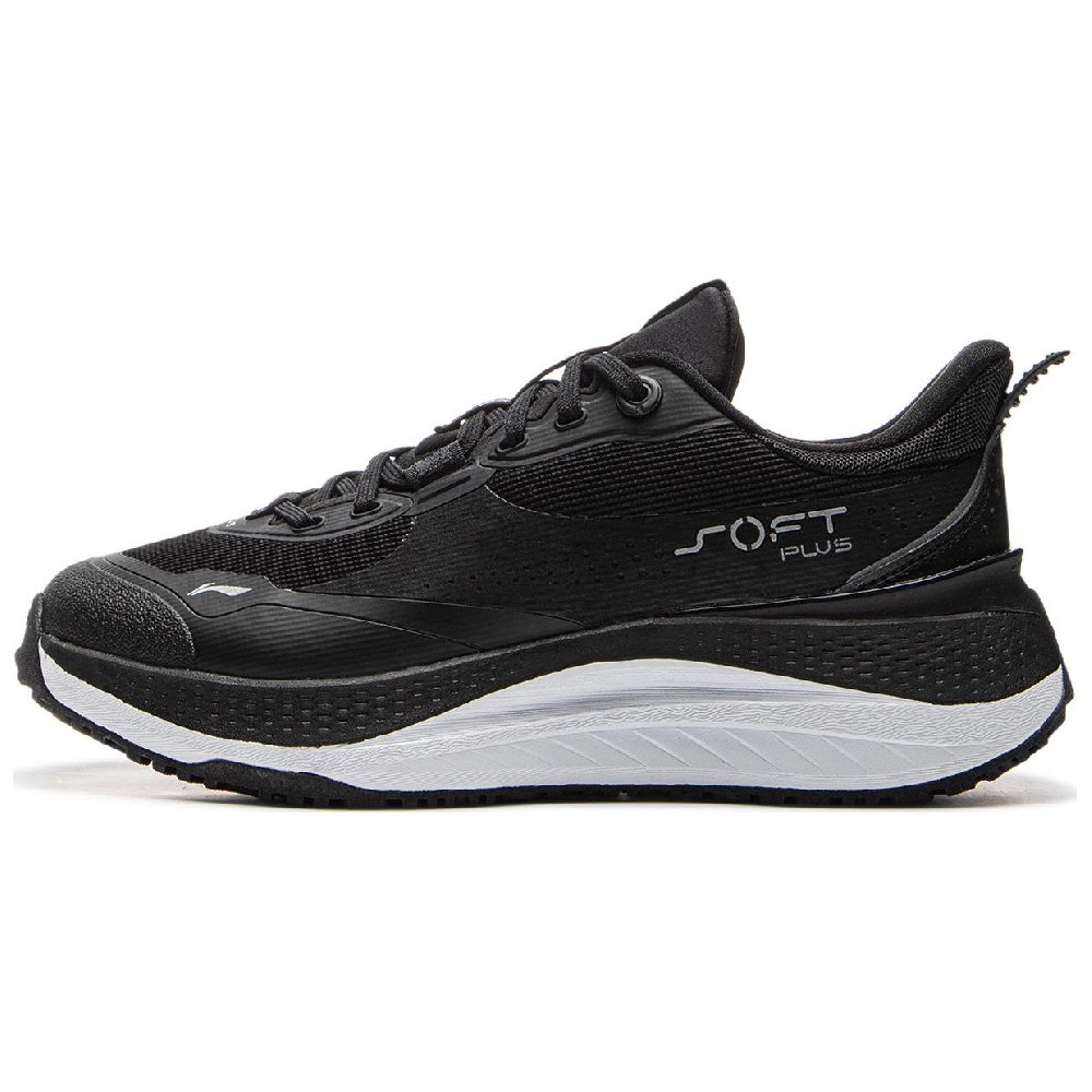 LiNing SOFT PLUS Cushioning, Wear Resistant Low Top Casual Shoes Women's Black