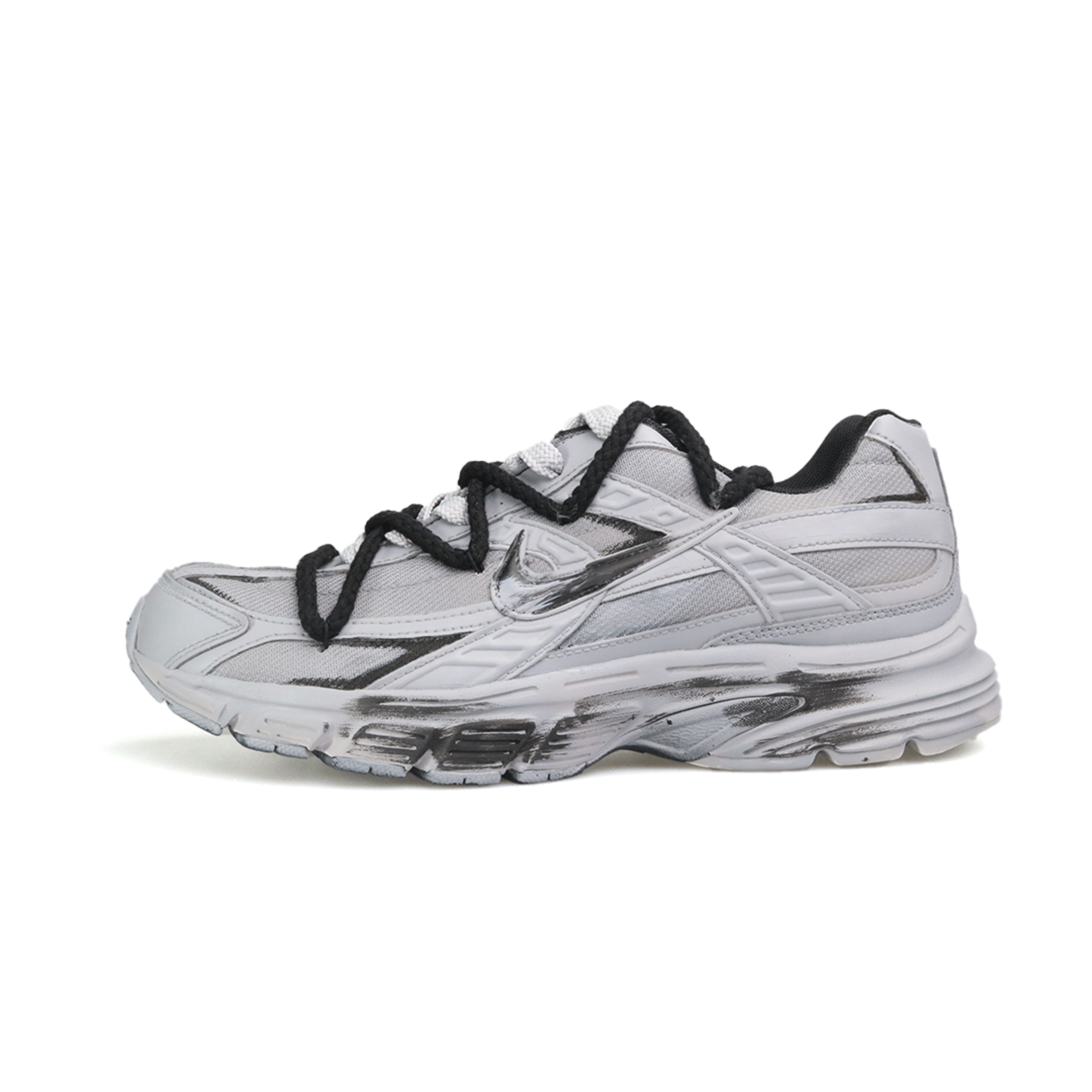 Nike Initiator Cushioning Abrasion Resistant Breathable Low top Training City Commute Running Shoes Unisex Premium Gray