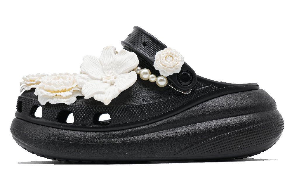 Crocs Crush Clog Black White Forbidden Zone Clogs Women's Black White