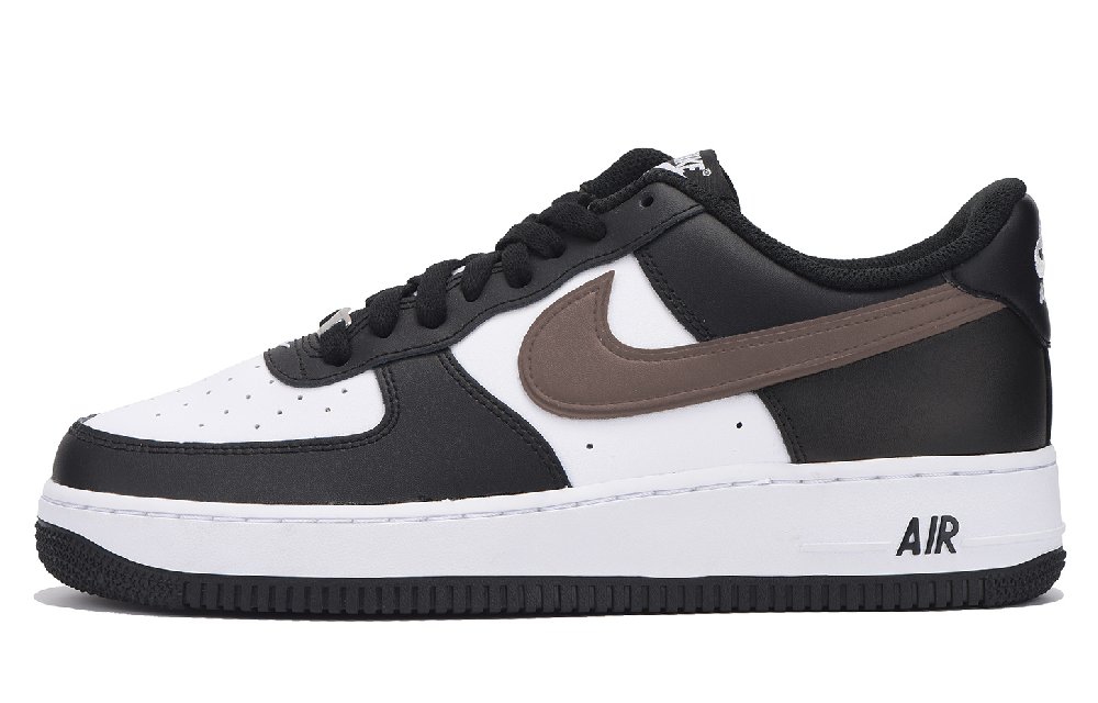Nike Air Force 1 Slip-Resistant Coverage Low-Top Skateboard Shoes Unisex Brown Black