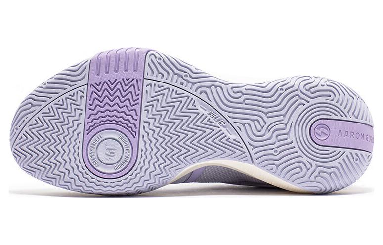 361° Ag Volley 3 Breathable Cushioning Wear-Resistant Rebound Low-Top Performance Basketball Shoes Men's Purple