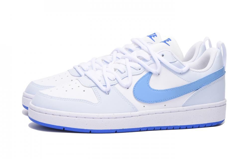 Nike Court Borough Low Chestnut Slip-Resistant Coverage Low-Top Skateboard Shoes GS White Blue купить в интернет-магазине Yoocart с быстрой доставкой по России.