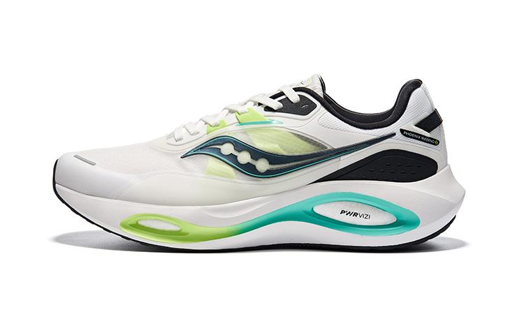 Saucony Phoenix Inferno 3 Anti-Slip Wear-Resistant Low-Top Running Shoes Men's White Green