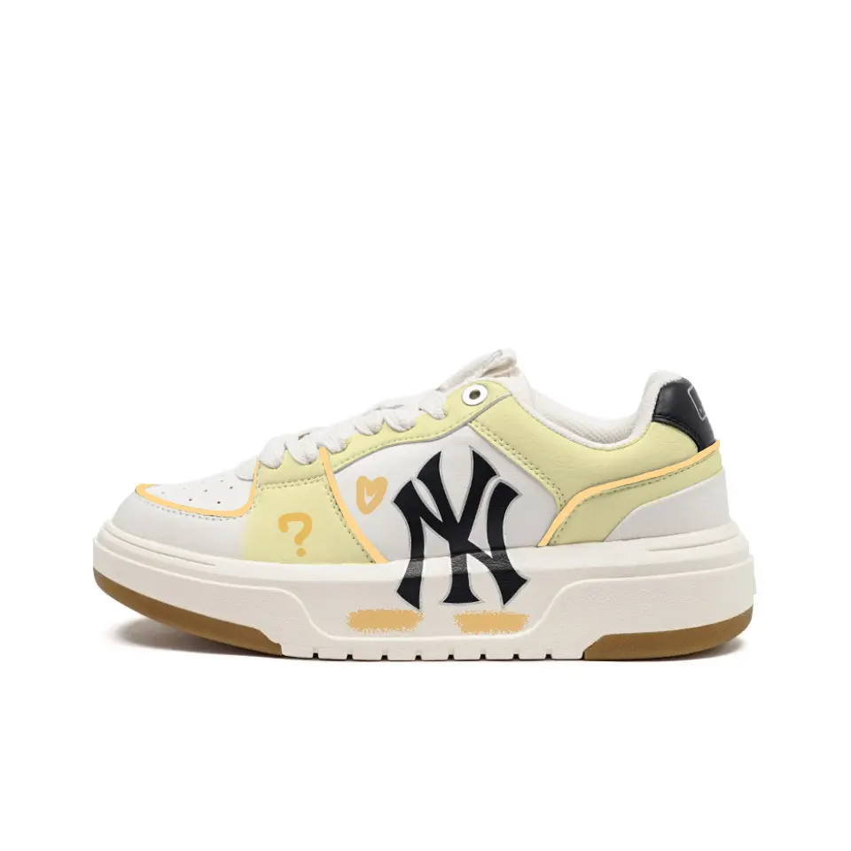 MLB Chunky Liner Question Mark Low top Skateboard Shoes Unisex Yellow White Orange