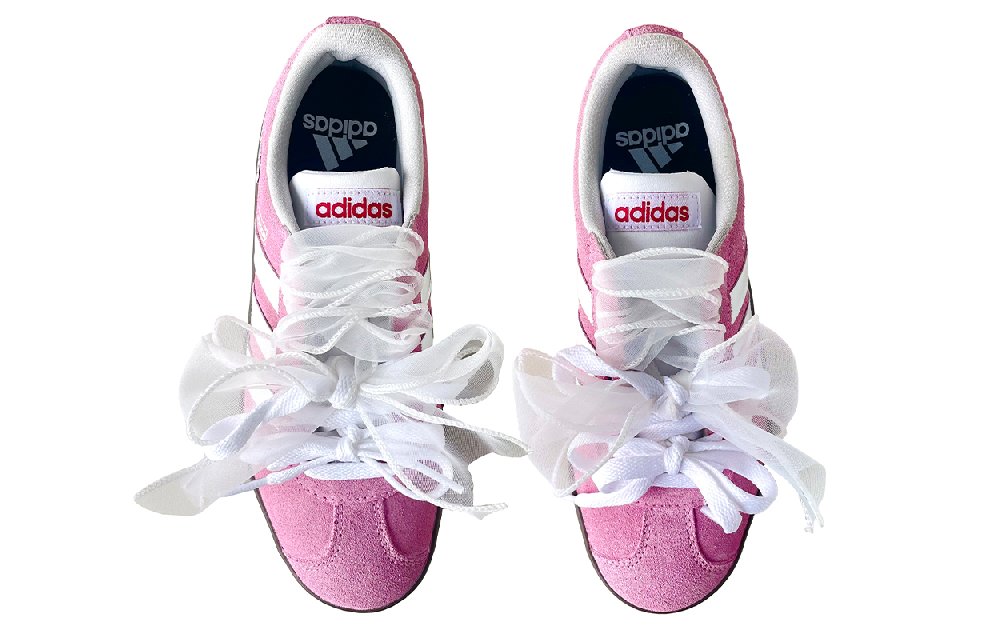 Adidas Neo VL Court Lifestyle Abrasion Resistant Slip Resistant Low Top Skateboard Shoes Women's Light Pink