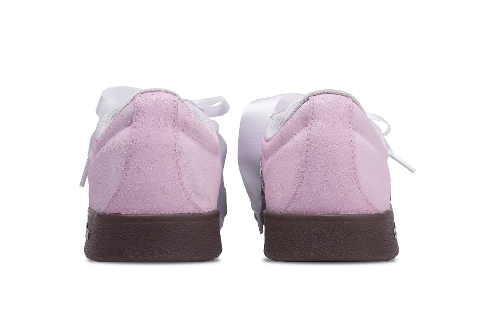 Adidas Neo VL Court Lifestyle Abrasion Resistant Slip Resistant Low Top Skateboard Shoes Unisex Pink