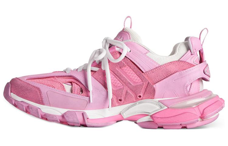 Balenciaga Track Sneakers 'Pink Mesh And Suede Like Fabric' Women's