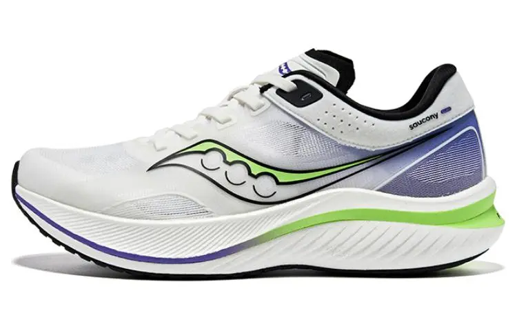 Saucony Slay Cushioning Abrasion Resistant Breathable Low top Marathon Running Shoes Unisex White Purple