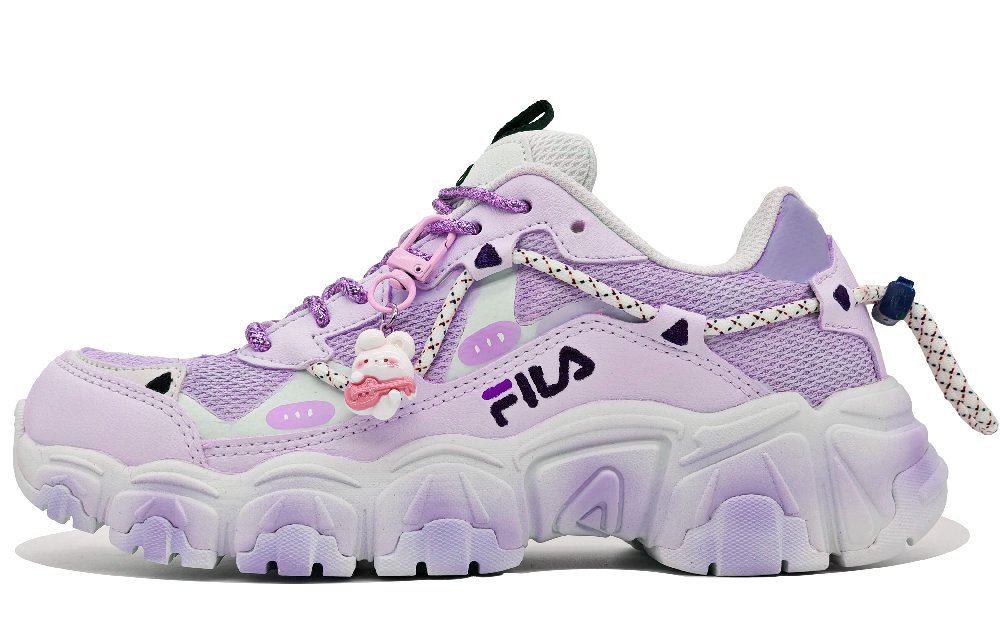 FILA Fluid Casual Shoes Unisex Low Top Light Purple