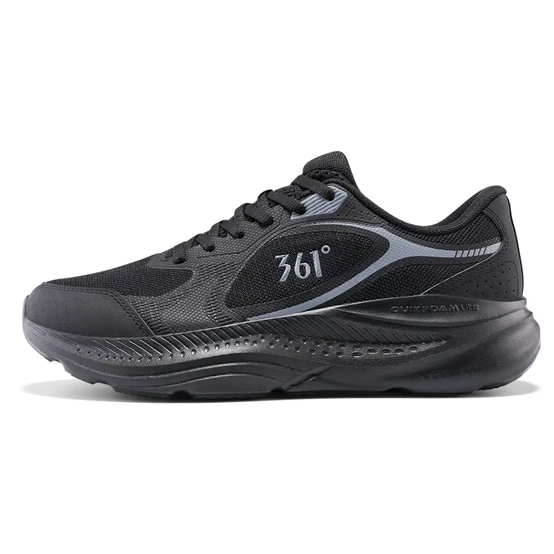 361° Abrasion Resistant Breathable Low Top Casual Running Shoes Men's Black