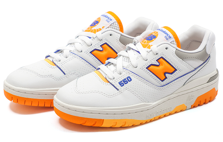 New Balance 550 White Vibrant Orange купить в интернет-магазине Yoocart с быстрой доставкой по России.