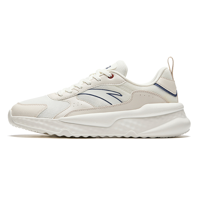 Anta Unruly Series Non-slip Wear-resistant Shock Absorption Low-Top Casual Shoes Men's Ecru
