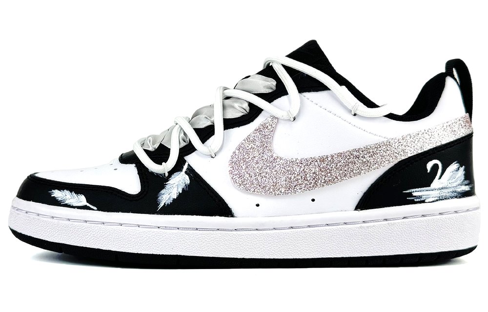 Nike Court Borough Skateboard Shoes Women's Low-Top White