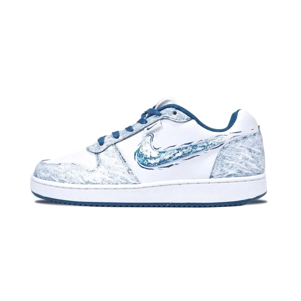 Nike EBERNON Ocean Storm Abrasion Resistant Low top Skateboard Shoes Men's Blue