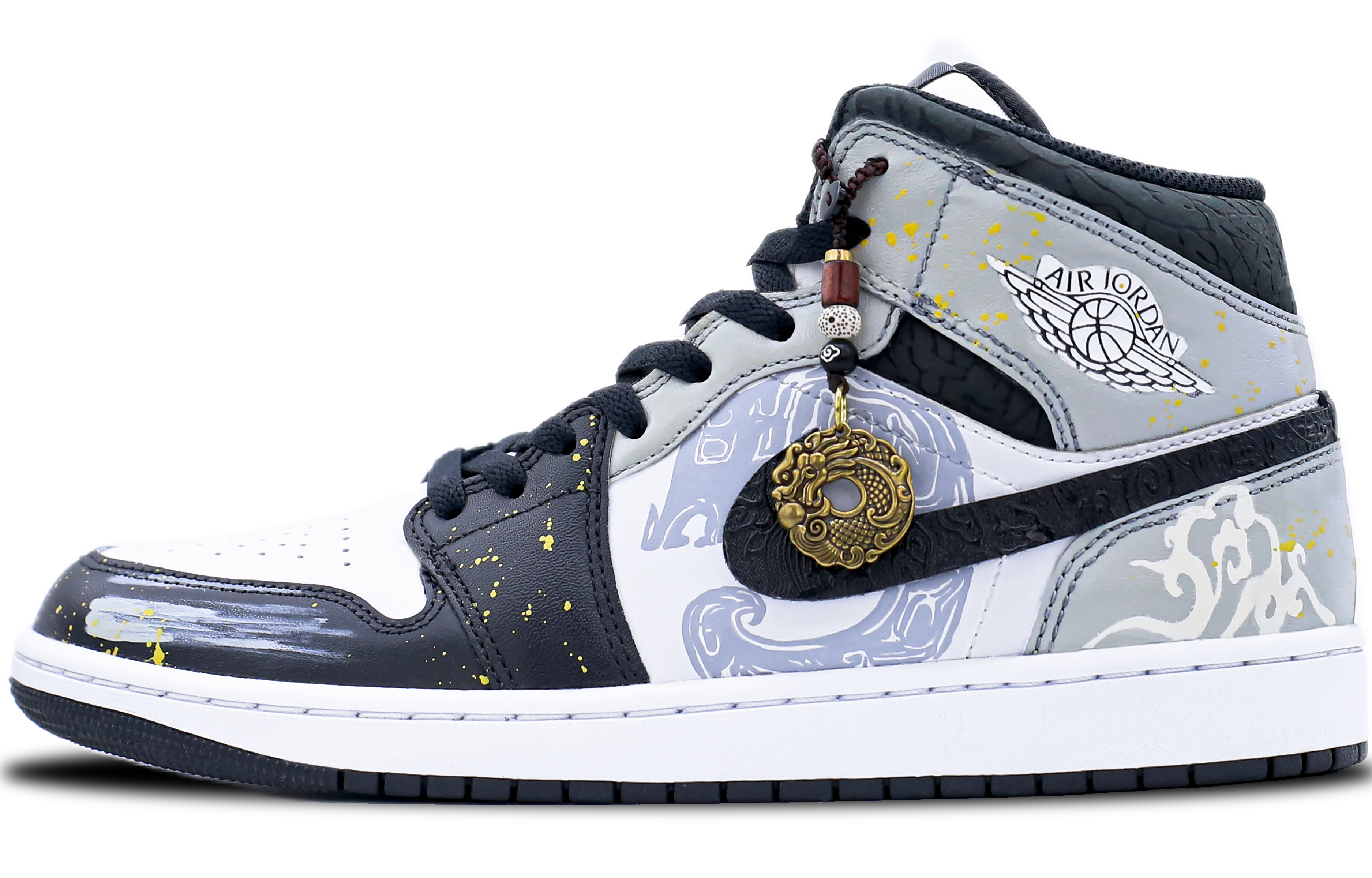 Jordan Air Jordan 1 Mid top Vintage Men's Black White