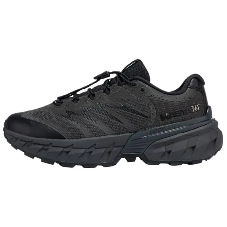 361° Slip Resistant, Abrasion Resistant, Breathable Low Top Hiking Shoes Women's Charcoal Obsidian Black