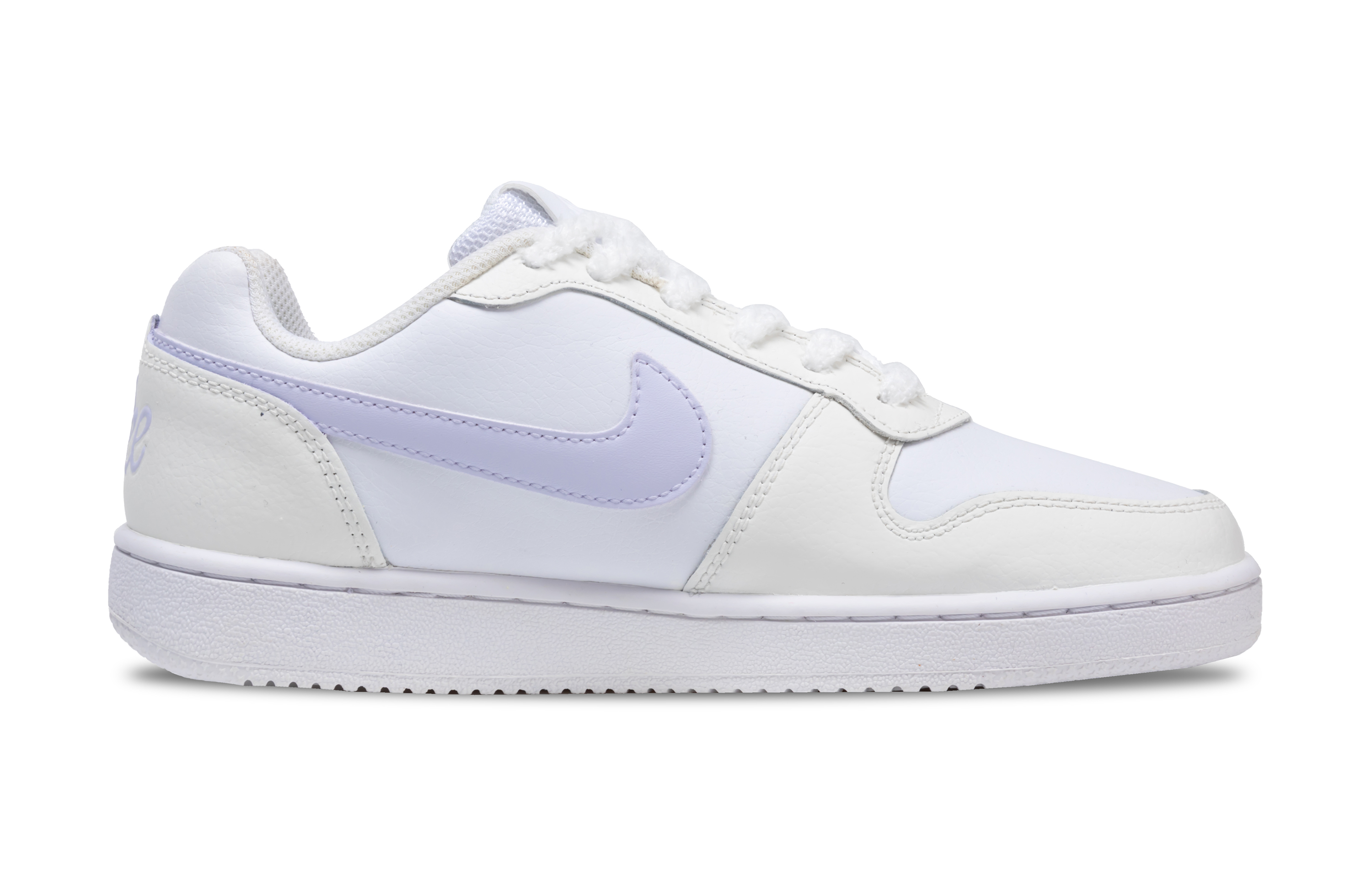 Nike EBERNON Taro Coconut Anti-Slip Wear-Resistant Low-Top Skateboard Shoes Women's White Purple купить в интернет-магазине Yoocart с быстрой доставкой по России.