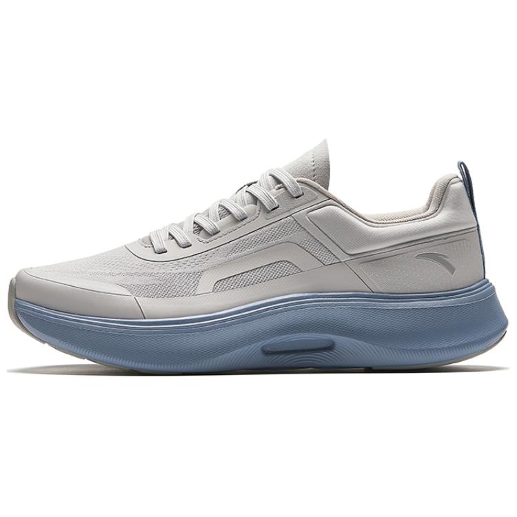 Anta Divine Pro Cushioned Slip-Resistant Abrasion-Resistant Low-Top Running Shoes Men's Gray Blue