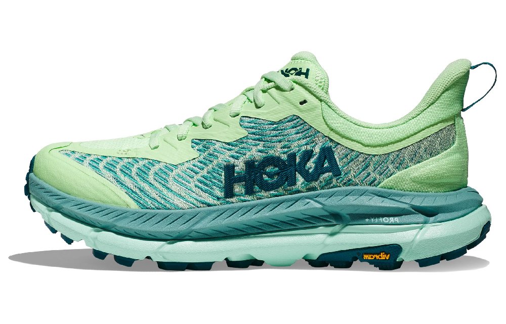 HOKA ONE ONE Mafate Speed 4 Lime Glow Ocean Mist Women's