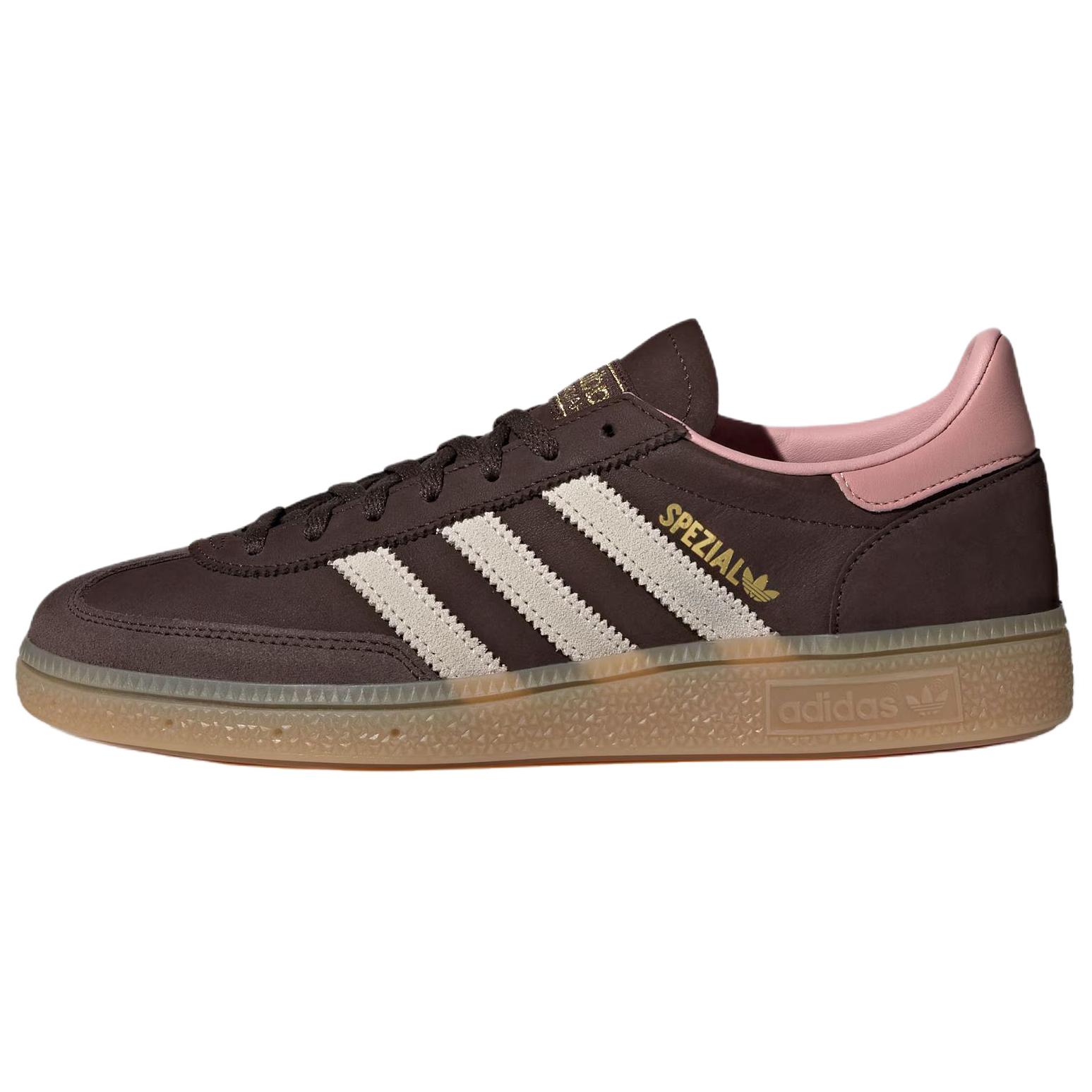 Adidas Originals HANDBALL SPEZIAL Low top German Army Trainers Women's Dark Brown