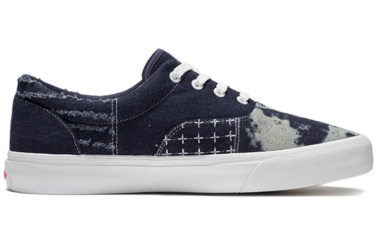 LiNing Slip Resistant Shock Absorbers Low top Skateboard Shoes Men's Blue